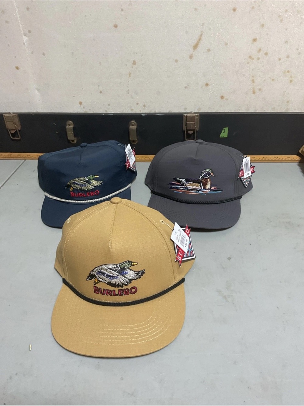 NWT Burlebo Hunting Trucker Cap SnapBack ,lot Of 3 Fast Shipping
